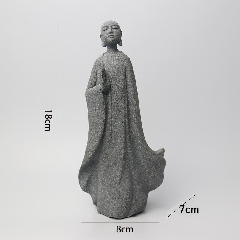 Buddha Stones瞑想 仏陀 僧侶 静寂 家の装飾 - image 3