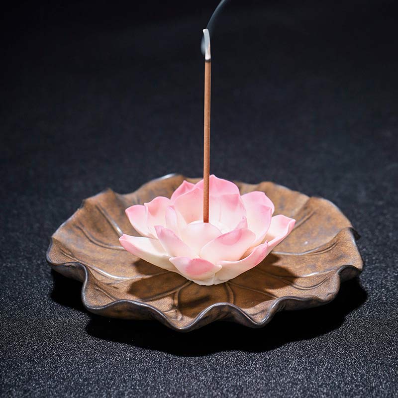 Buddha Stonesチベット 蓮の祝福 香炉 装飾