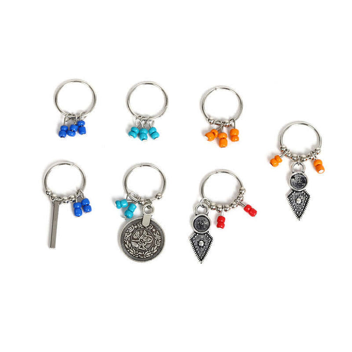 Buddha Stones、アンティークリーフコイン、ビーズ、バレッタ、ヘアピン、装飾