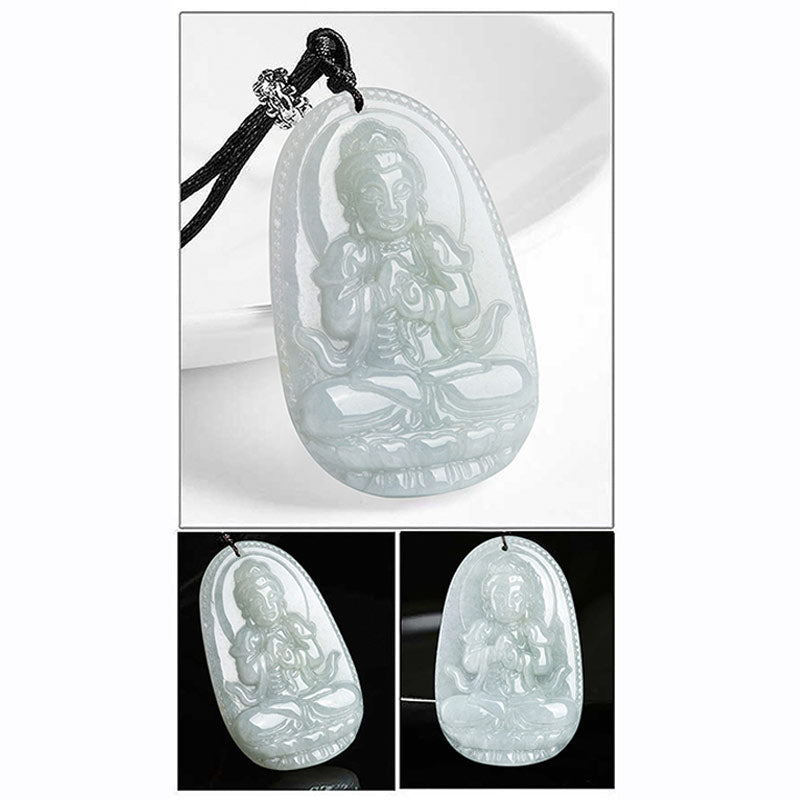 Buddha Stones十二支誕生仏翡翠 富と繁栄のネックレスペンダント - image 14