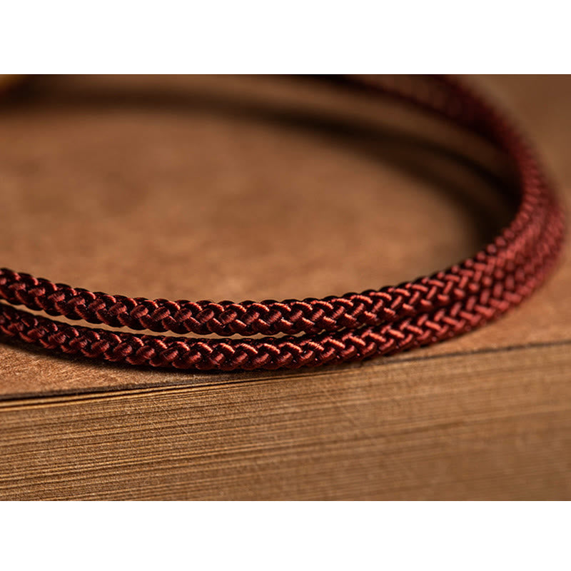 Buddha Stones925 スターリングシルバー ハンドメイド十二支誕生仏シアン 菩提樹 種子保護 編み込み赤紐ブレスレット - image 5