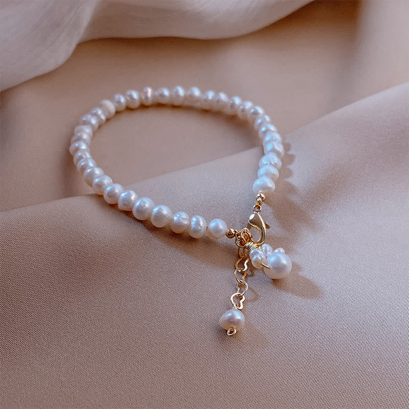 Buddha Stonesパール猫の足跡ヒーリングチェーンブレスレット - image 7