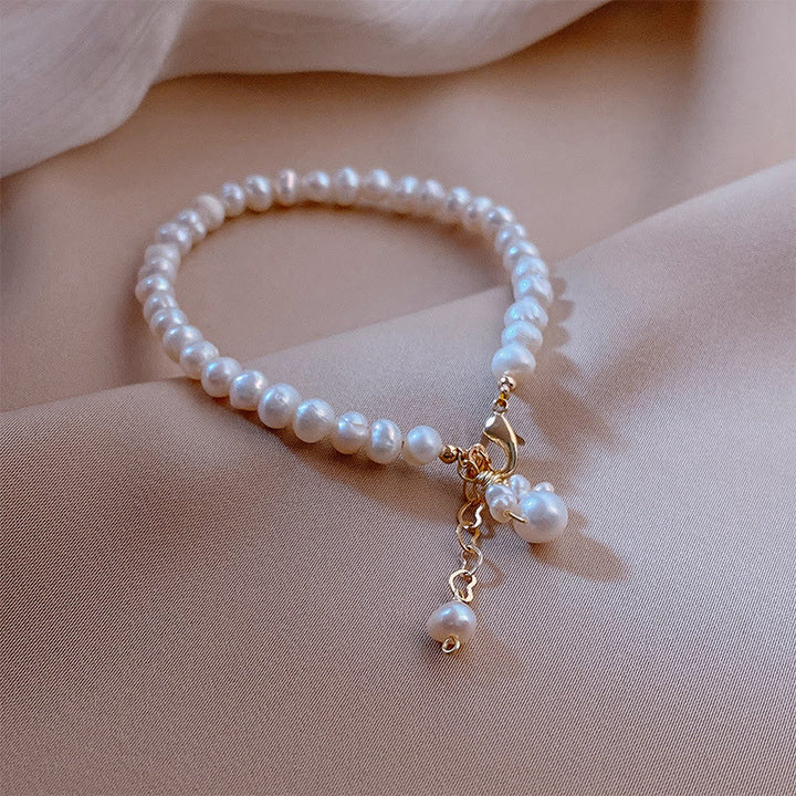 Buddha Stonesパール猫の足跡ヒーリングチェーンブレスレット - image 7