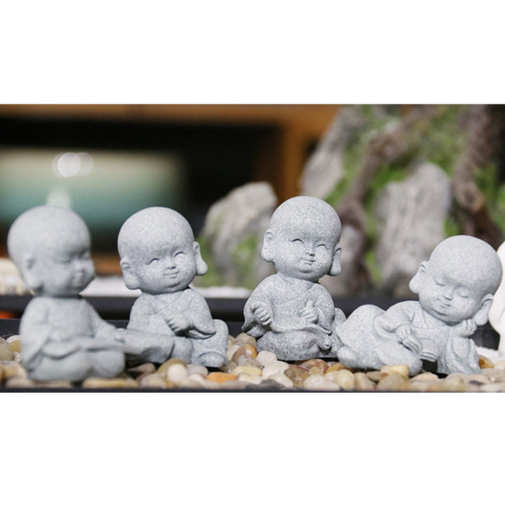Buddha Stones瞑想 祈り 僧侶 仏像 静寂 室内装飾 - image 16