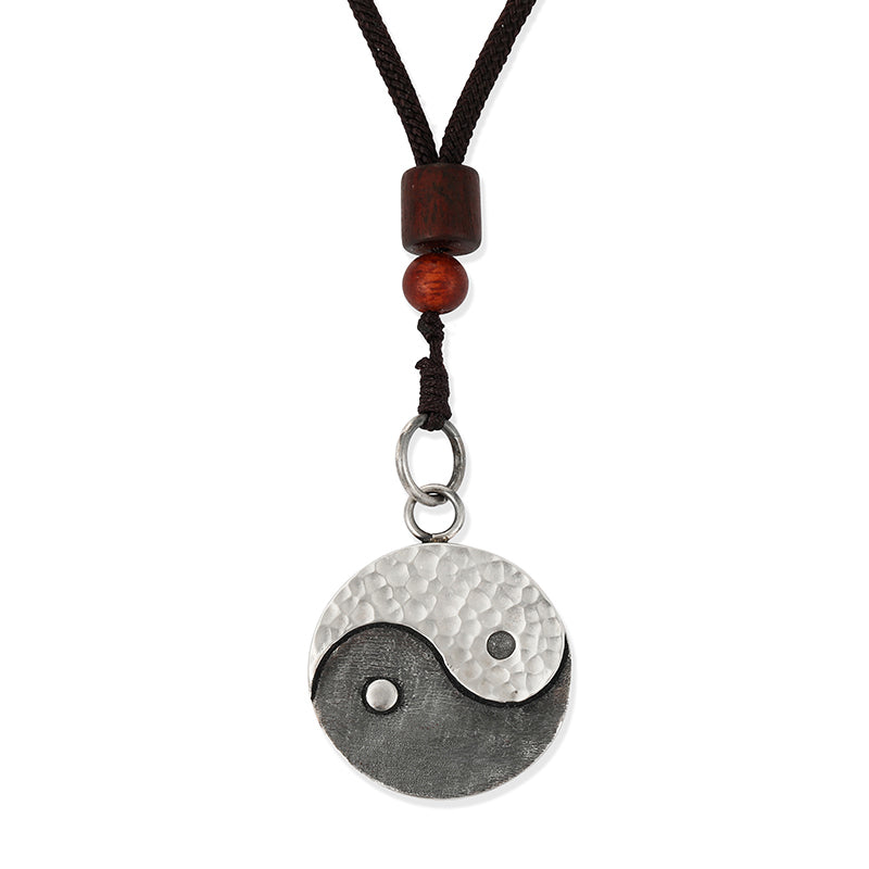 Buddha Stones990 スターリングシルバー 陰陽バランスハーモニーネックレスペンダント - 陰陽 - image 11