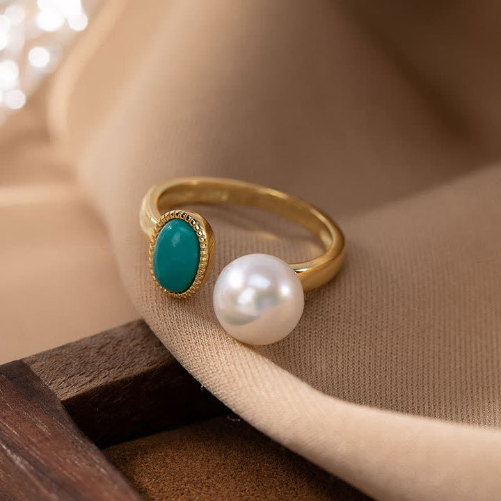 Buddha Stones925スターリングシルバー パール ターコイズ ヒーリングリング イヤリング ネックレス ペンダント