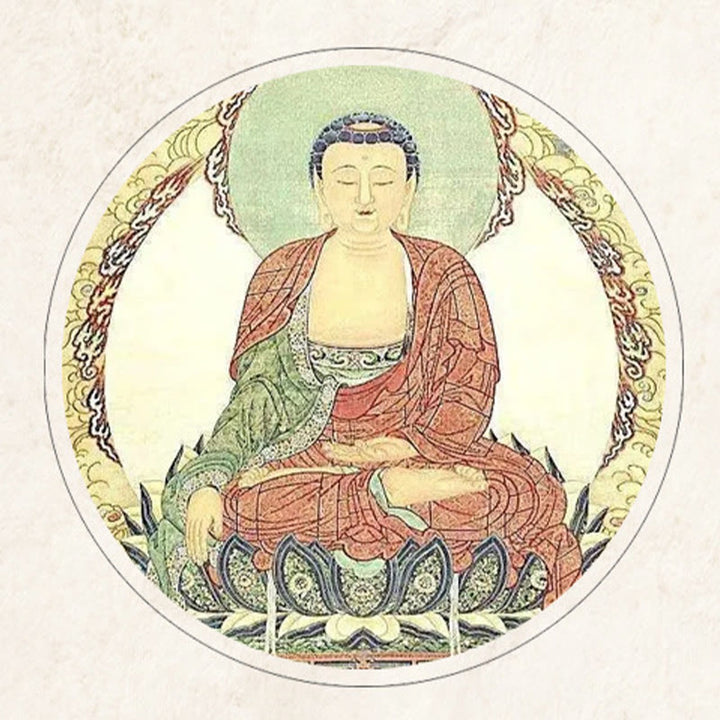 Buddha Stones黒檀木材ローズウッド仏観音菩薩Om Mani Padme Humバランス車のキーチェーン装飾