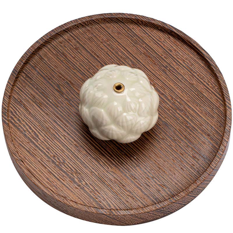 Buddha Stonesミニ蓮の花瞑想セラミックスティック小さな香炉装飾