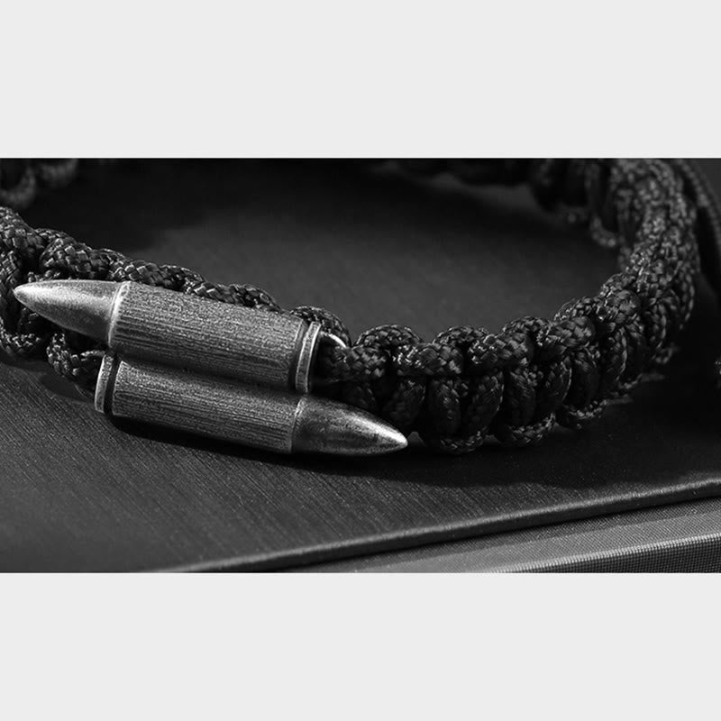 Buddha Stones925スターリングシルバー ブレットデザイン 編み込みロープブレスレット