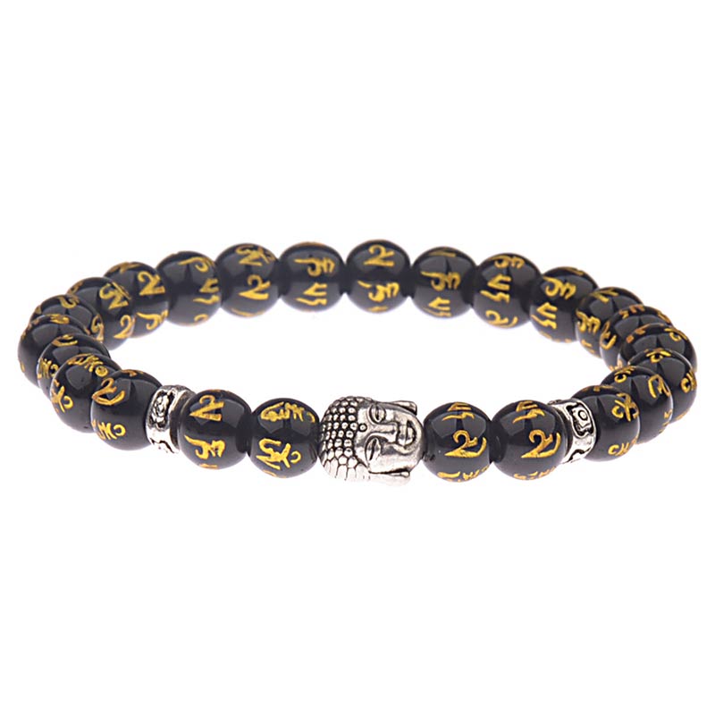 Buddha Stonesチベット仏陀マントラお守りブレスレット