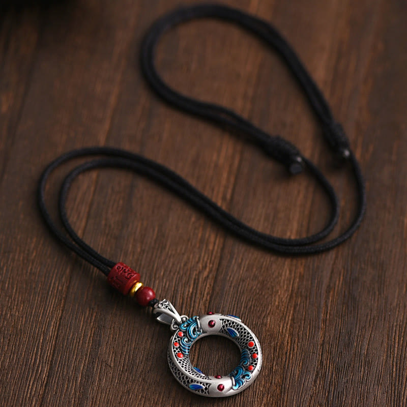 Buddha Stonesの平和バックル銅富幸運ネックレスペンダント
