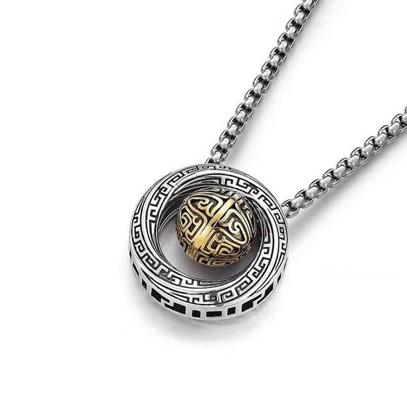 Buddha Stones メビウスのラッキービーズ銅製 富を呼ぶネックレスペンダント