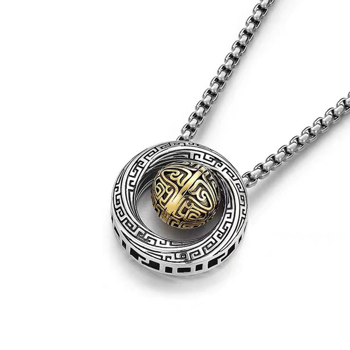 Buddha Stones メビウスのラッキービーズ銅製 富を呼ぶネックレスペンダント