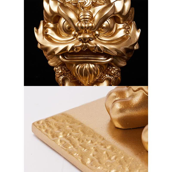 Buddha Stonesライオン像 強度樹脂製 ホームオフィス装飾