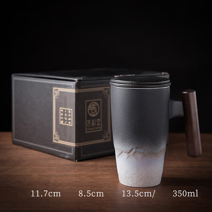 Buddha Stonesヴィンテージ 山 海 陶器 ティーカップ ティーカップ