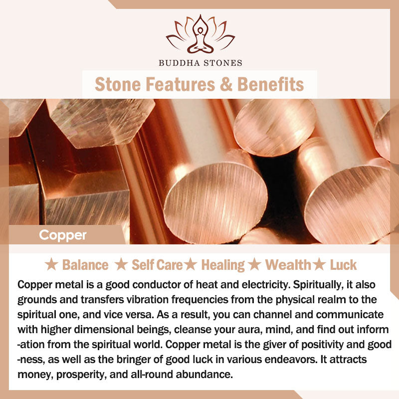 Buddha Stonesチベット ティンシャベル 六つの真実の言葉 龍 銅製 バランス装飾 バッグ付き