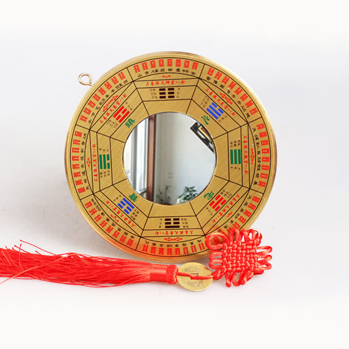 風水八卦図 銅貨 中国結び バランスエネルギーマップ - 16cm - 九宮八卦図 - 凸面鏡 - image 13