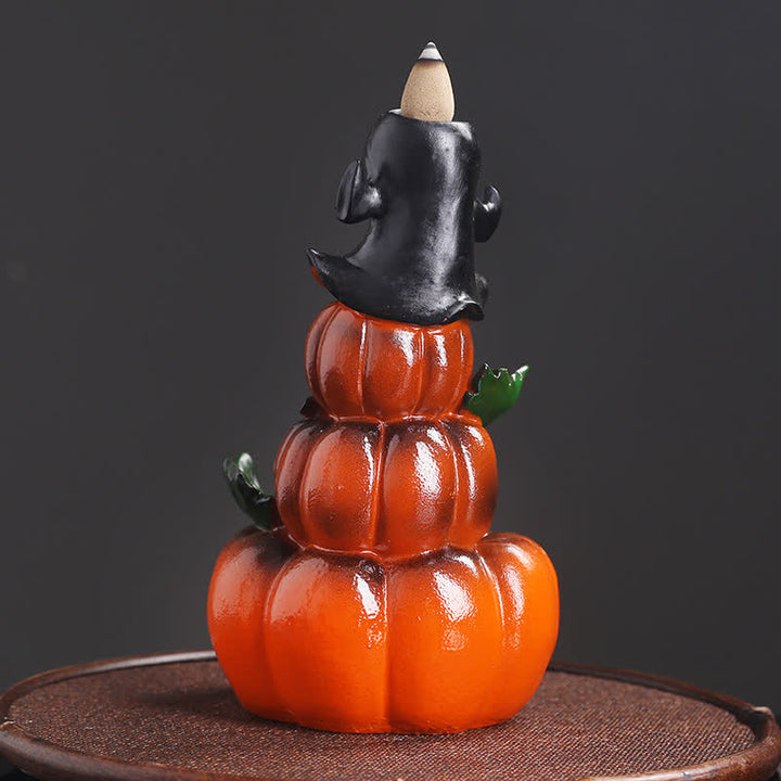 ハロウィンカボチャゴースト樹脂逆流煙噴水香炉装飾