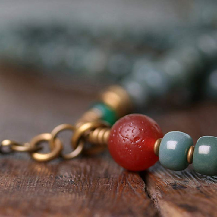 Buddha Stones108 個入りMalaビーズ 菩提樹種 ビーズ 知恵のブレスレット