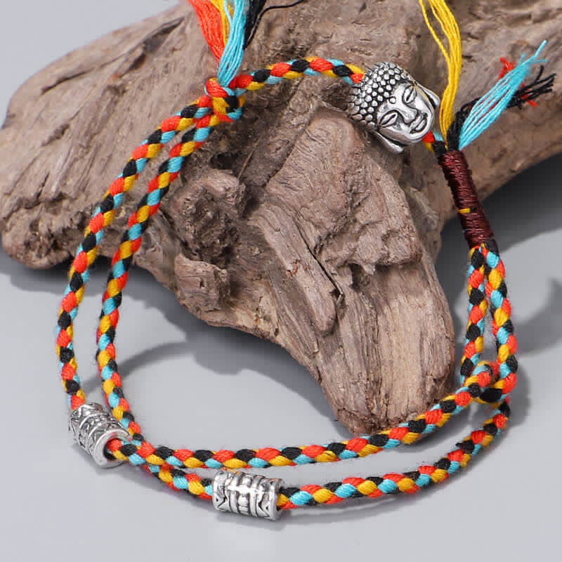 Buddha Stonesヘッドセレニティストリングブレスレット - image 5