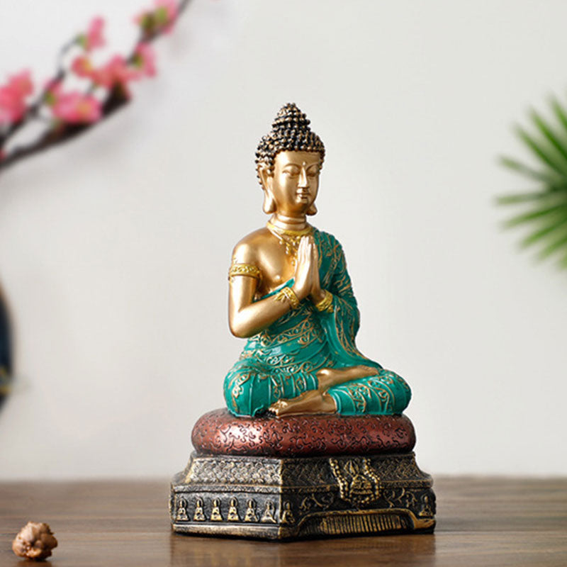 Buddha Stones仏陀慈悲の樹脂像装飾 - image 4