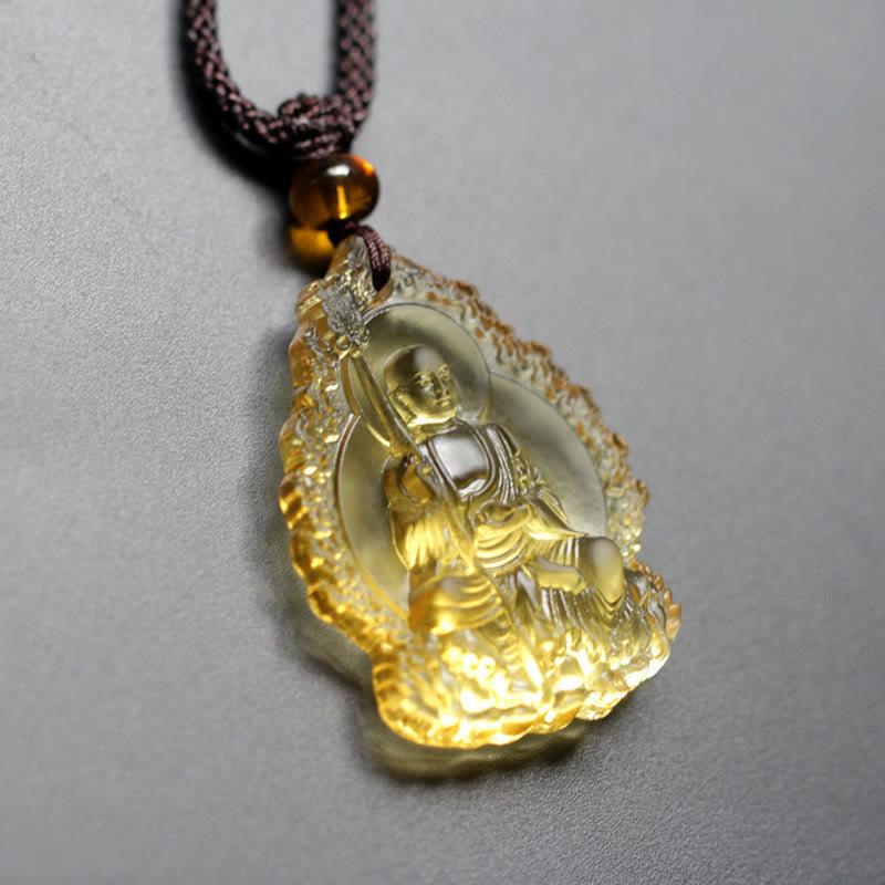 Buddha Stones地蔵仏リウリ クリスタル セレニティ アミュレット ネックレス ペンダント
