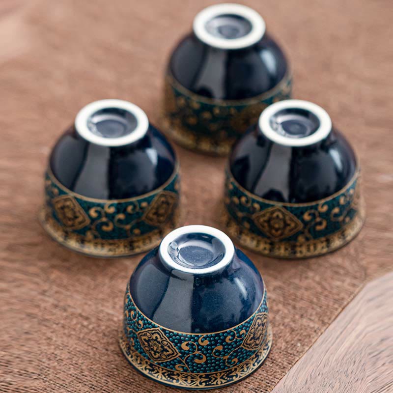 Buddha Stones中国功夫茶器デザイン 陶器ティーポット ポータブルギフトバッグ