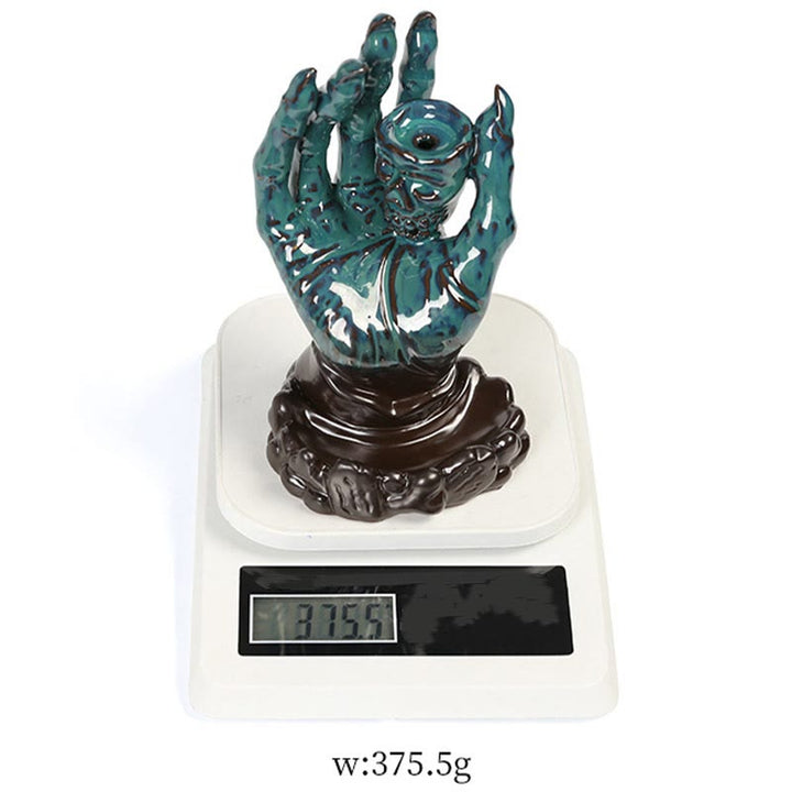 Buddha Stonesハロウィン ゴーストハンド スカルヘッド セラミック 平和 癒し 香炉 装飾