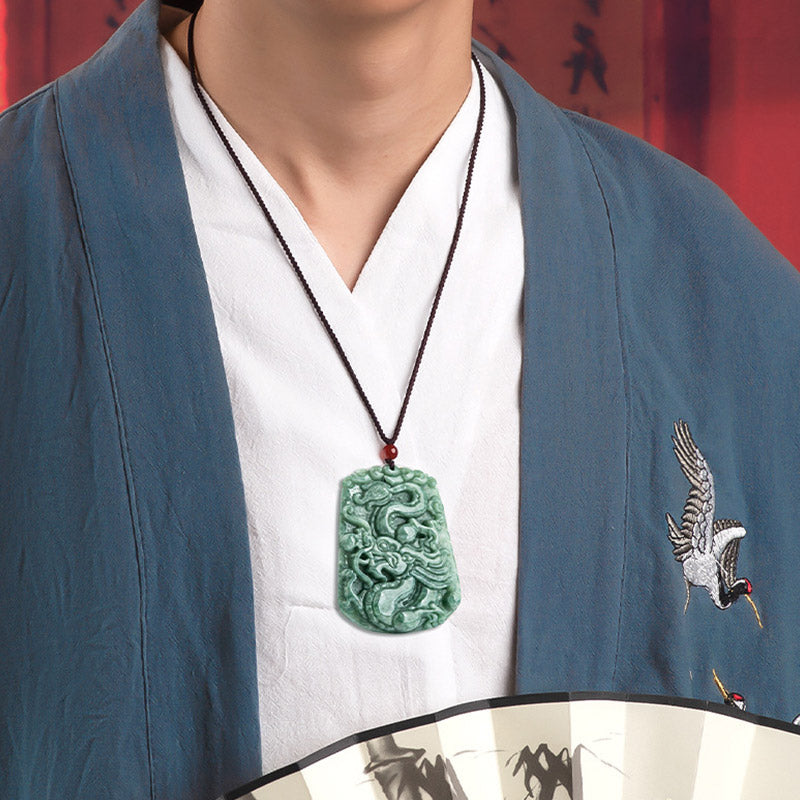 Buddha Stones十二支 龍 翡翠 強さ ネックレス ストリング ペンダント - image 3