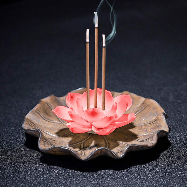Buddha Stonesチベット 蓮の祝福 香炉 装飾