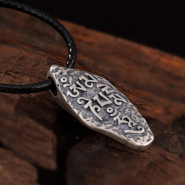 Buddha Stonesチベット 925 スターリングシルバーオーム・マニ・パドメ・フムドルジェヴァジュラ 彫刻 強さ ネックレス ペンダント - image 7