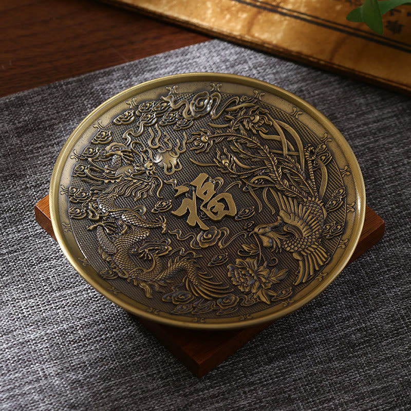 Buddha Stones蓮 龍 鳳凰 八つの吉兆 亜鉛合金 お香立て 癒し お香立て 装飾