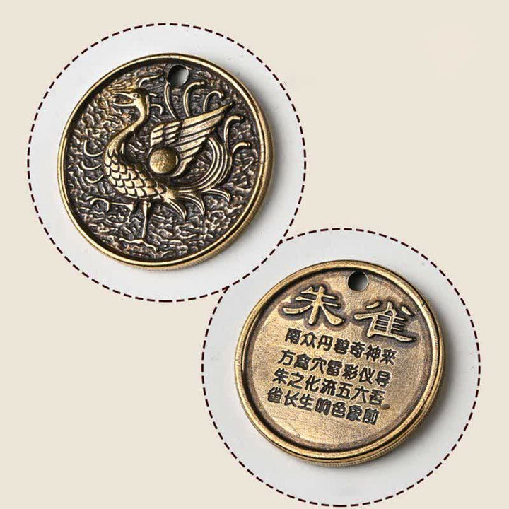 Buddha Stones四象嵌 青龍 白虎 朱鳥 黒亀 キーホルダー