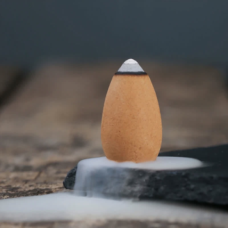 Buddha Stonesかわいいフクロウ 陶器 逆流煙噴水 瞑想 癒し 香炉 装飾