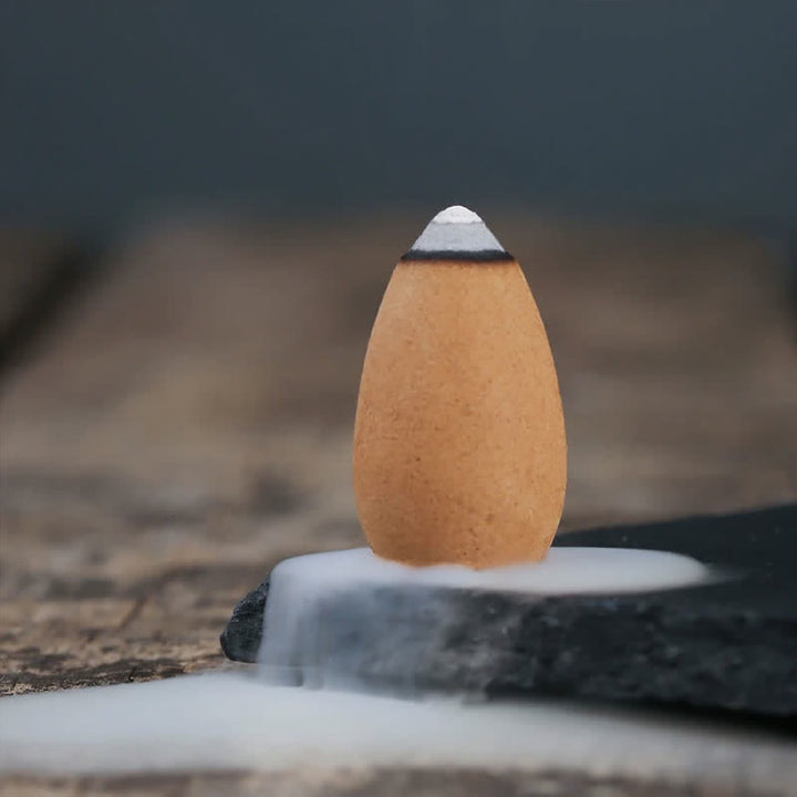 Buddha Stonesかわいいフクロウ 陶器 逆流煙噴水 瞑想 癒し 香炉 装飾
