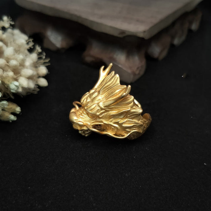 Buddha Stones金龍 幸運 守護 リング