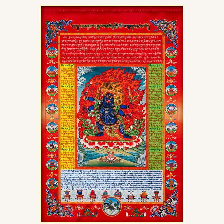Buddha Stones チベットの10色風馬仏像ヒーリング縁起屋外祈祷旗 - image 5