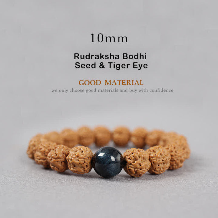 Buddha Stonesチベット ルドラークシャ 菩提樹 シード ビーズ アンバー ターコイズ 富のブレスレット