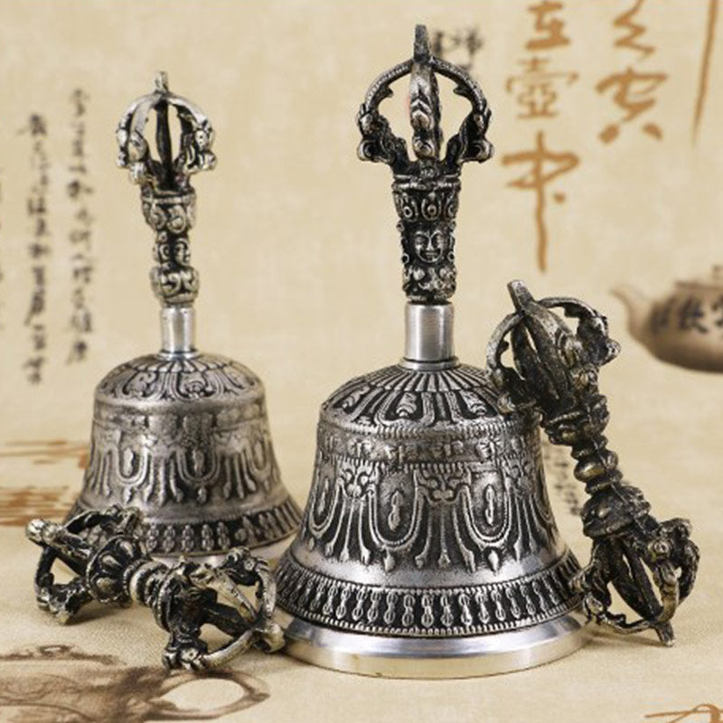 Buddha Stonesチベット瞑想ベルと金剛杵ドルジェ銅製装飾セット - image 0