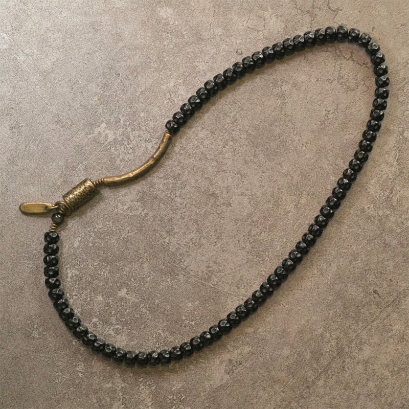 Buddha Stonesレトロココナッツシェル銅製ハピネストリプルラップブレスレット