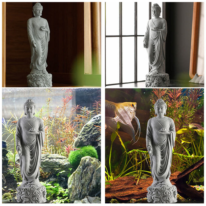 Buddha Stones瞑想仏縁起の良い雲デザイン静寂ホームデコレーション - image 10