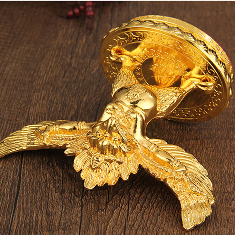 チベット金ガルーダ鳥合金守護家の装飾