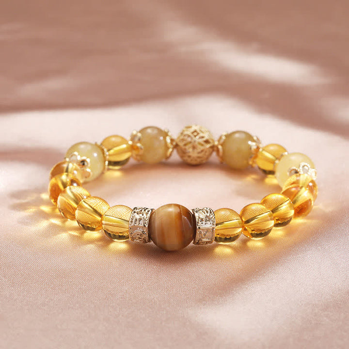 Buddha Stonesシトリン 寛大さと繁栄のビーズブレスレット