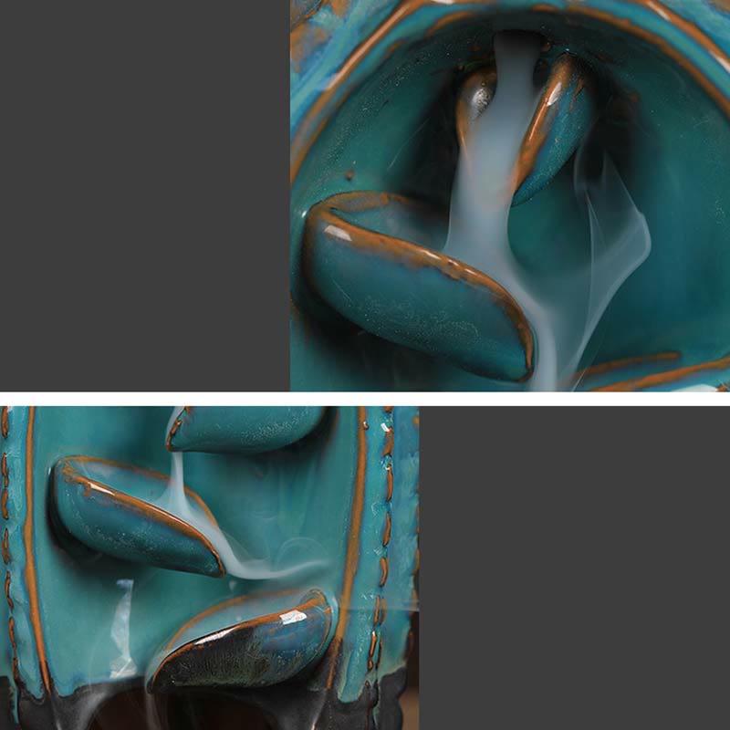 サボテンセラミックヒーリング逆流煙噴水香炉