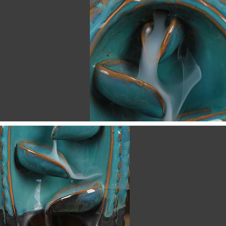 サボテンセラミックヒーリング逆流煙噴水香炉