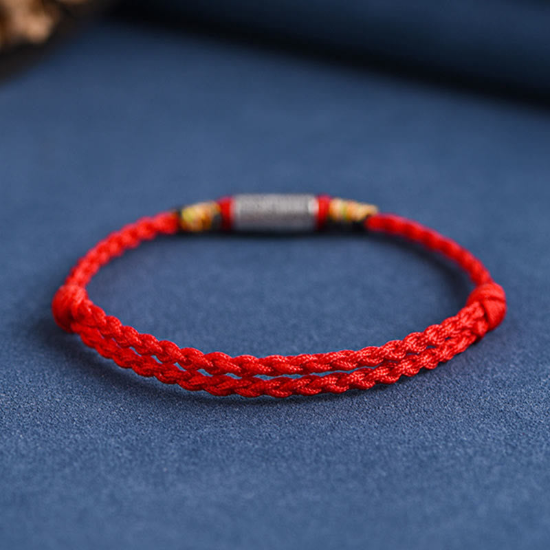 Buddha Stones手作り 925スターリングシルバー 万事うまくいくデザイン 保護力 強度 ブレスレット アンクレット