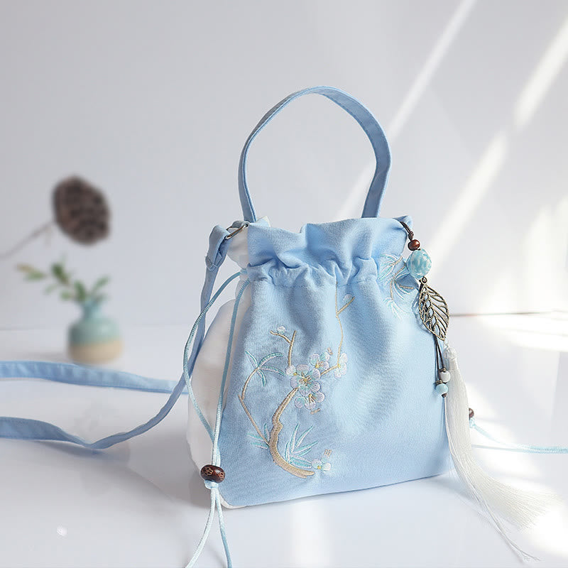 Buddha Stonesハンドメイド刺繍花キャンバストートショルダーバッグハンドバッグ