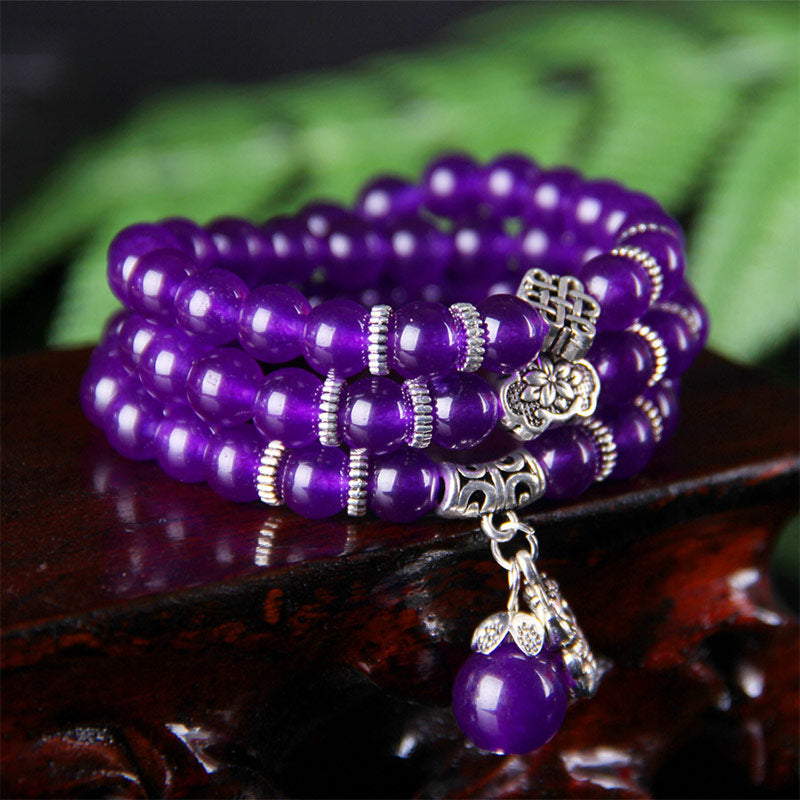 Buddha StonesアメジストPiXiuの富のブレスレット