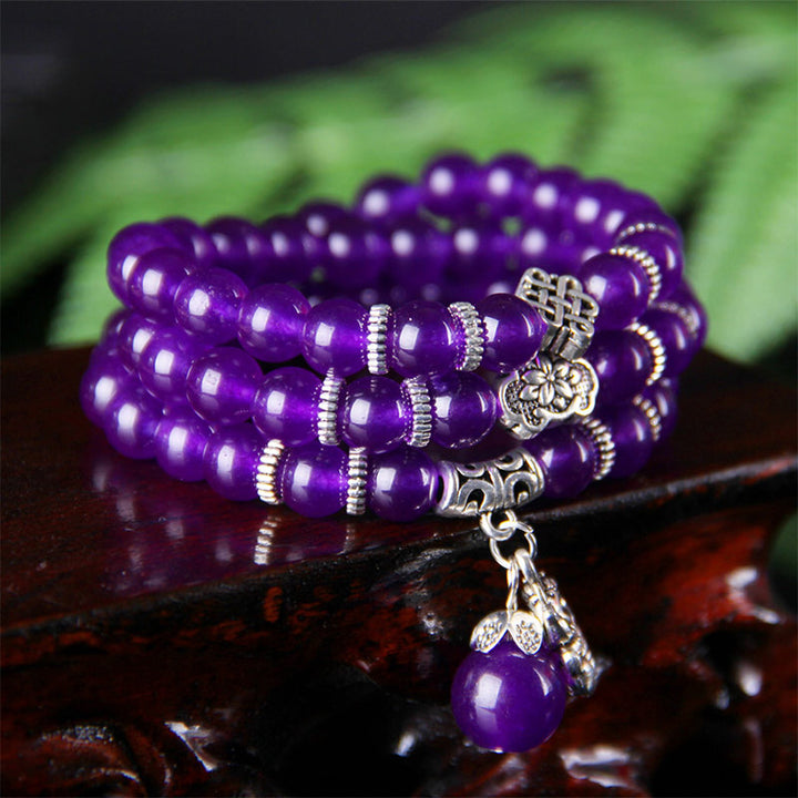 Buddha StonesアメジストPiXiuの富のブレスレット
