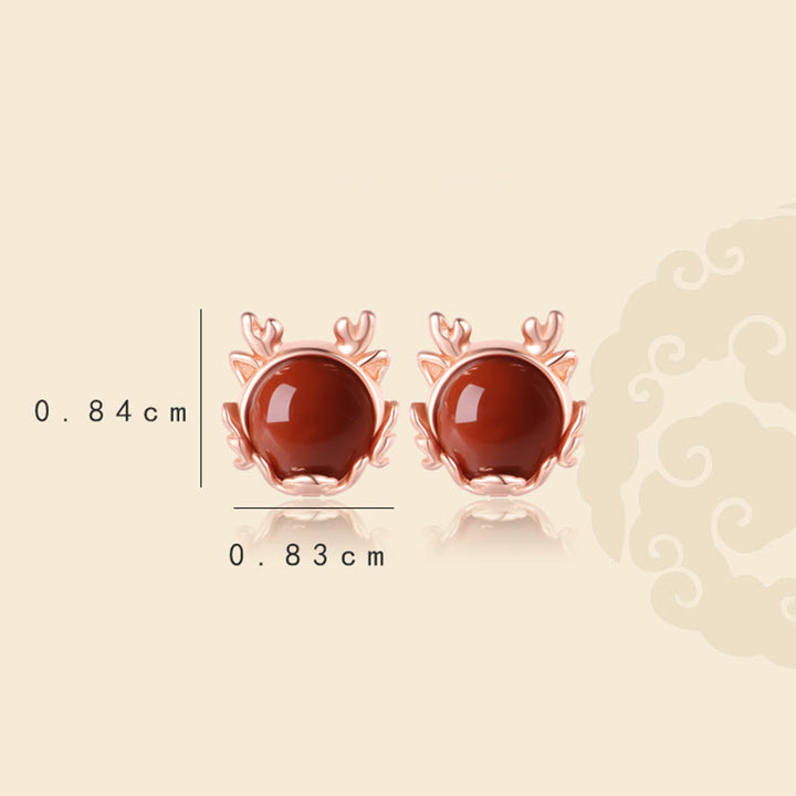 ❗❗❗フラッシュセール -Buddha Stones925 スターリングシルバー 龍年 辰砂 赤瑪瑙 龍守護ブレスレット ネックレス ペンダント イヤリング リング